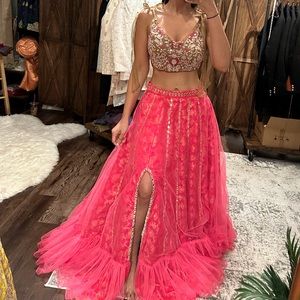 Trendy indowestern designer Indian Pakistani bridal wear party wear lehenga